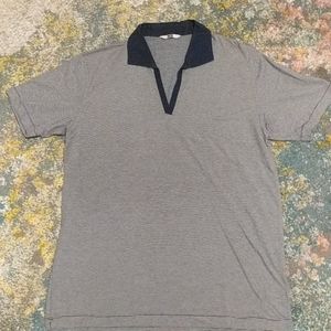 Uniqlo V Neck Collared Shirt